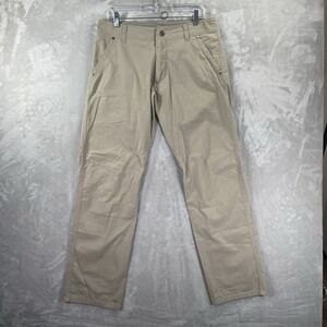 KUHL Pants men's 33x32 KONTRA Canvas Chino Lightweight Outdoor Hiking Stretch